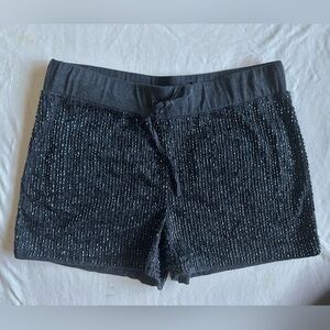 Gryphon New York Black Sequin Bike Shorts